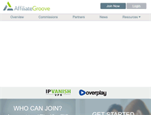 Tablet Screenshot of affiliategroove.com